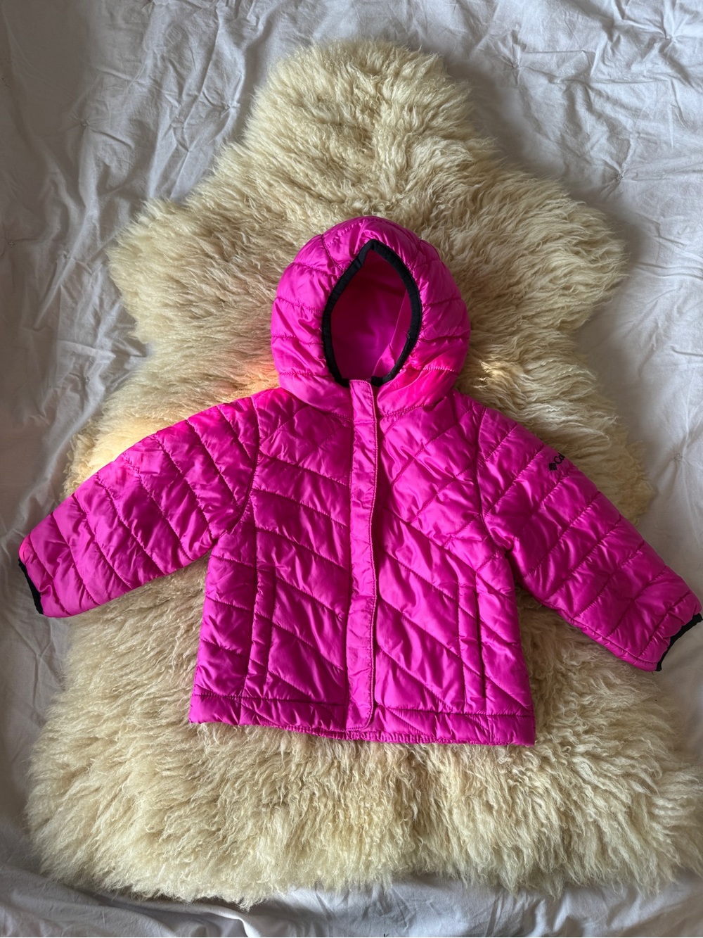 Columbia Girl's Hot Pink Puffer Jacket 2T